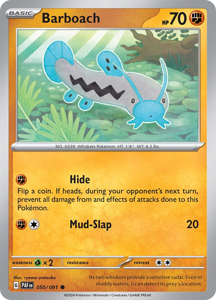 Barboach (050/091) [Scarlet & Violet: Paldean Fates] | Good Games Adelaide SA