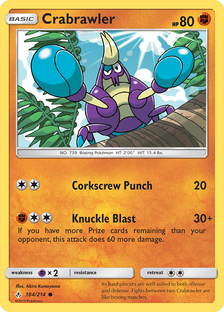 Crabrawler (104/214) [Sun & Moon: Unbroken Bonds] | Good Games Adelaide SA