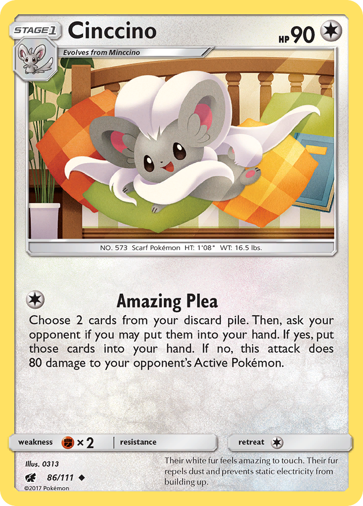Cinccino (86/111) [Sun & Moon: Crimson Invasion] | Good Games Adelaide SA
