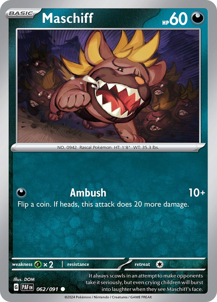 Maschiff (062/091) [Scarlet & Violet: Paldean Fates] | Good Games Adelaide SA