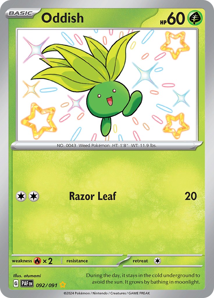 Oddish (092/091) [Scarlet & Violet: Paldean Fates] | Good Games Adelaide SA