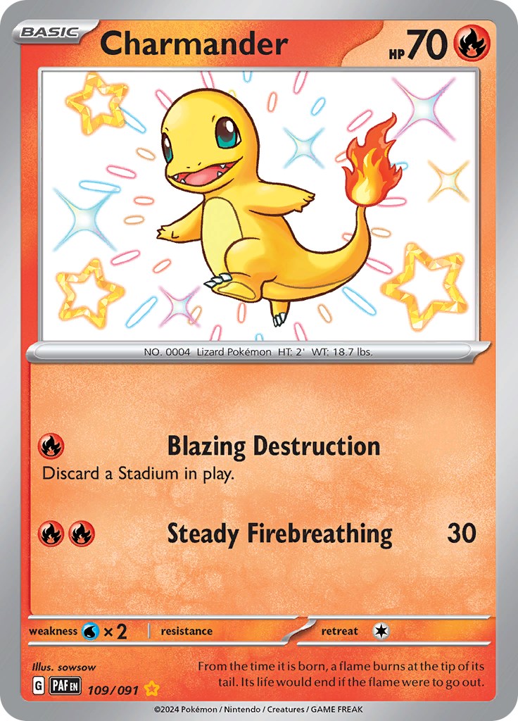 Charmander (109/091) [Scarlet & Violet: Paldean Fates] | Good Games Adelaide SA