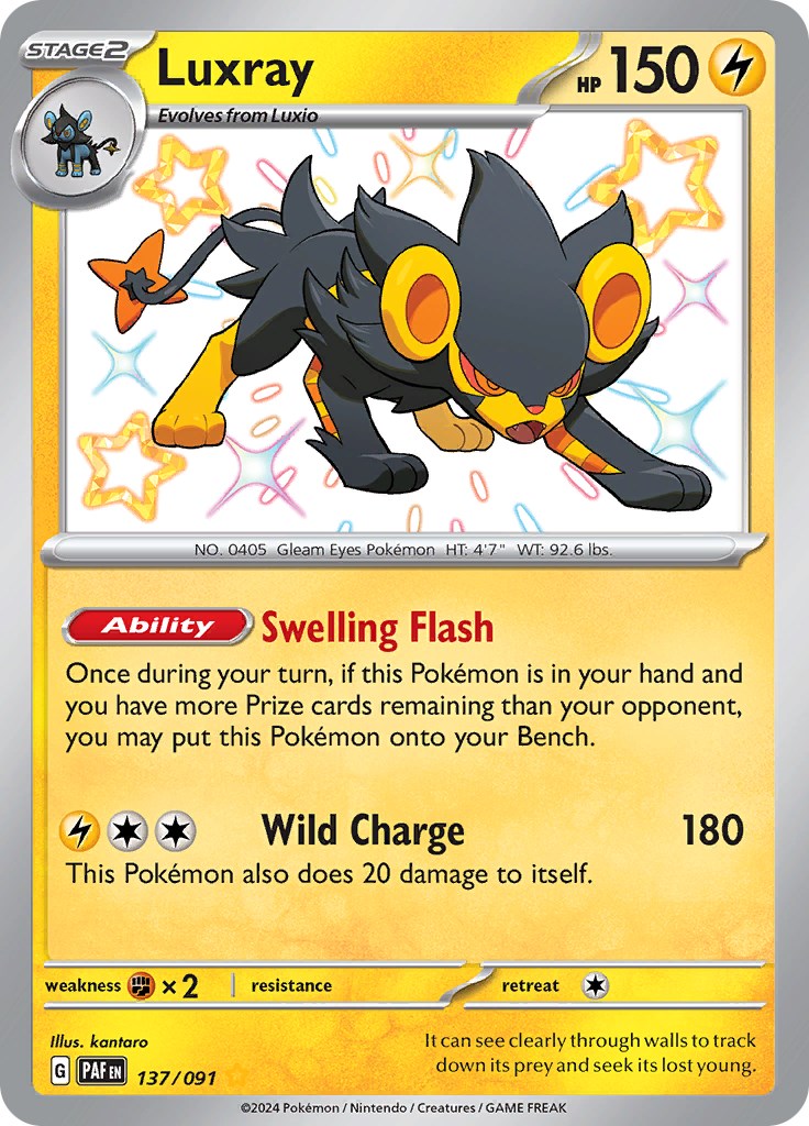 Luxray (137/091) [Scarlet & Violet: Paldean Fates] | Good Games Adelaide SA