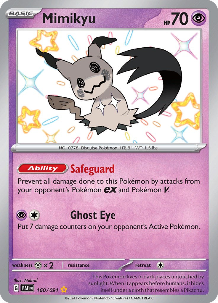 Mimikyu -160/091 [Scarlet & Violet: Paldean Fates] | Good Games Adelaide SA