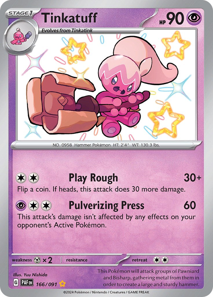 Tinkatuff (166/091) [Scarlet & Violet: Paldean Fates] | Good Games Adelaide SA