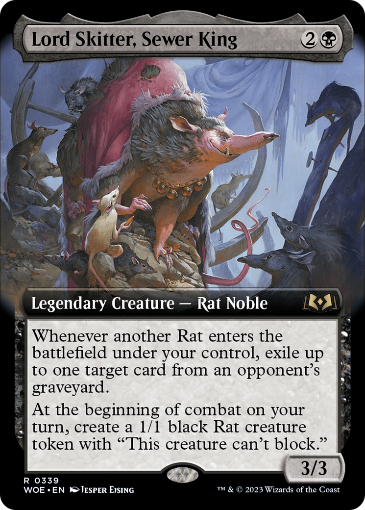 Lord Skitter, Sewer King (Extended Art) [Wilds of Eldraine] | Good Games Adelaide SA