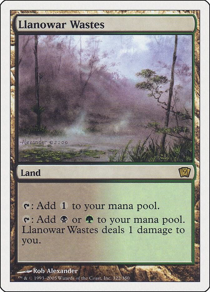 Llanowar Wastes 322 (9th Edition)  | Good Games Adelaide SA