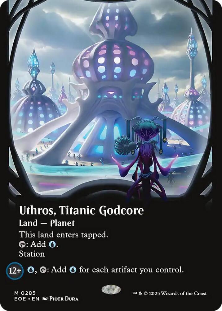 Uthros, Titanic Godcore 285 (Edge of Eternities)  - Borderless Foil | Good Games Adelaide SA