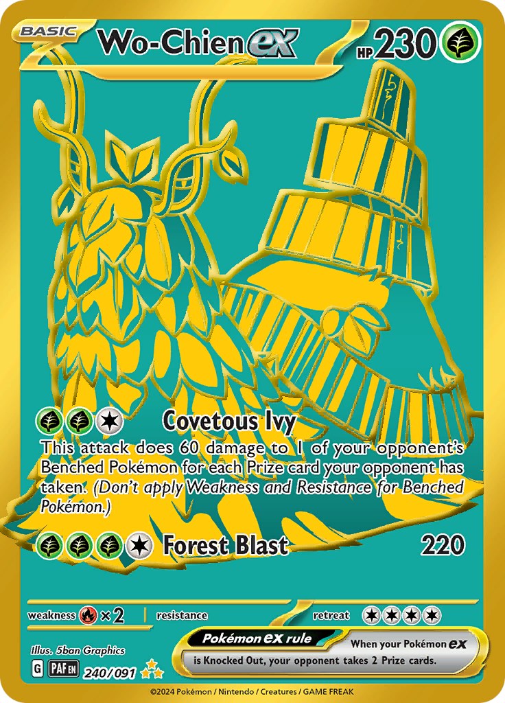 Wo-Chien ex (240/091) [Scarlet & Violet: Paldean Fates] | Good Games Adelaide SA