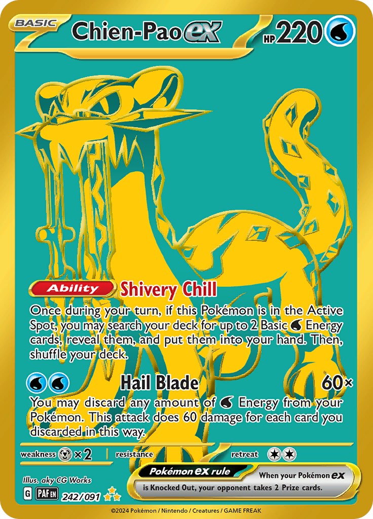 Chien-Pao ex (242/091) [Scarlet & Violet: Paldean Fates] | Good Games Adelaide SA