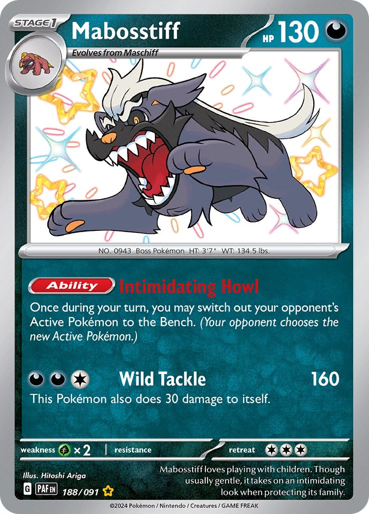 Mabosstiff (188/091) [Scarlet & Violet: Paldean Fates] | Good Games Adelaide SA