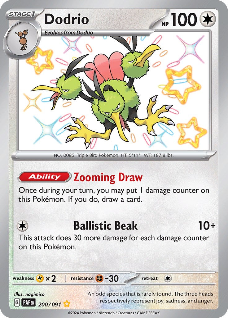Dodrio (200/091) [Scarlet & Violet: Paldean Fates] | Good Games Adelaide SA