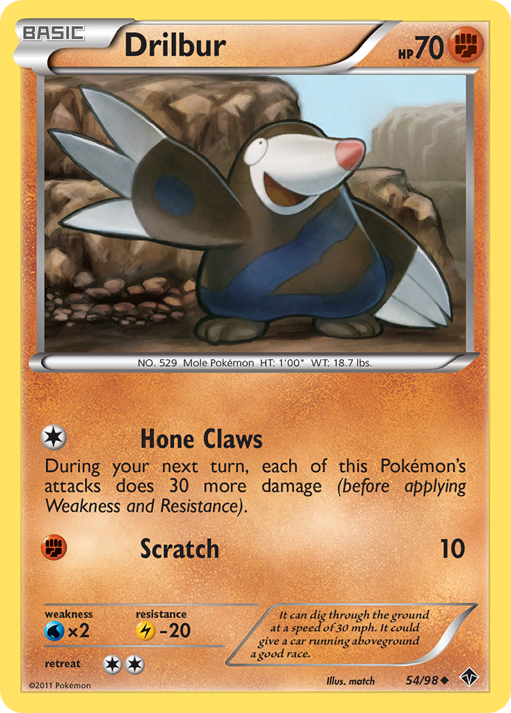 Drilbur (54/98) [Black & White: Emerging Powers] | Good Games Adelaide SA