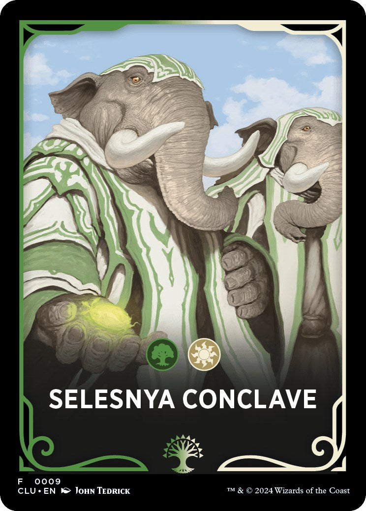 Selesnya Conclave Theme Card [Ravnica: Clue Edition Tokens] | Good Games Adelaide SA