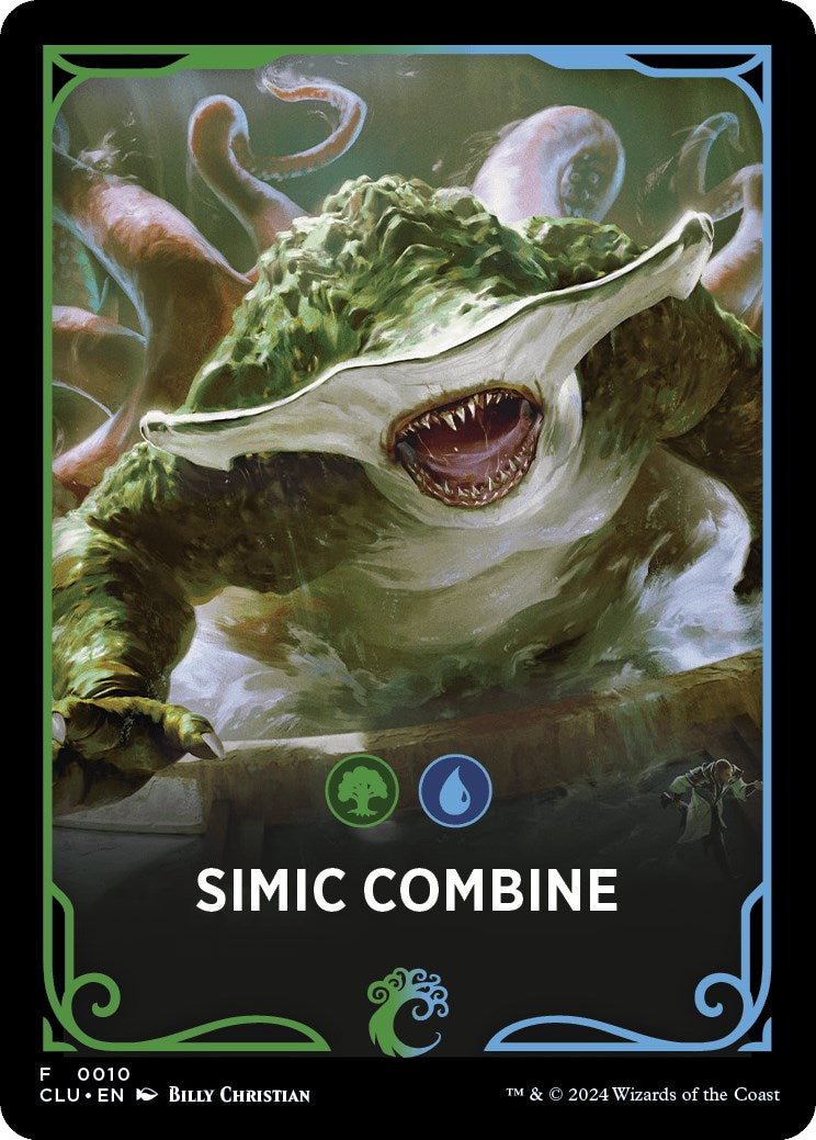 Simic Combine Theme Card [Ravnica: Clue Edition Tokens] | Good Games Adelaide SA