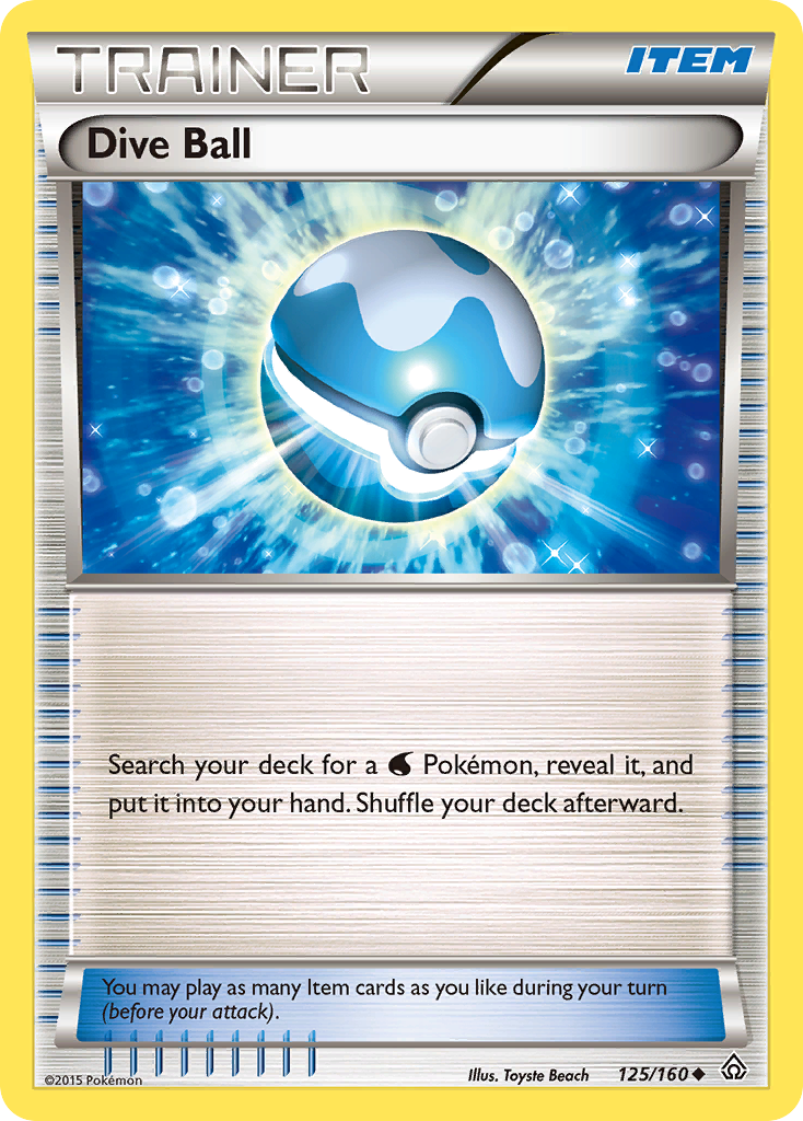 Dive Ball (125/160) [XY: Primal Clash] | Good Games Adelaide SA