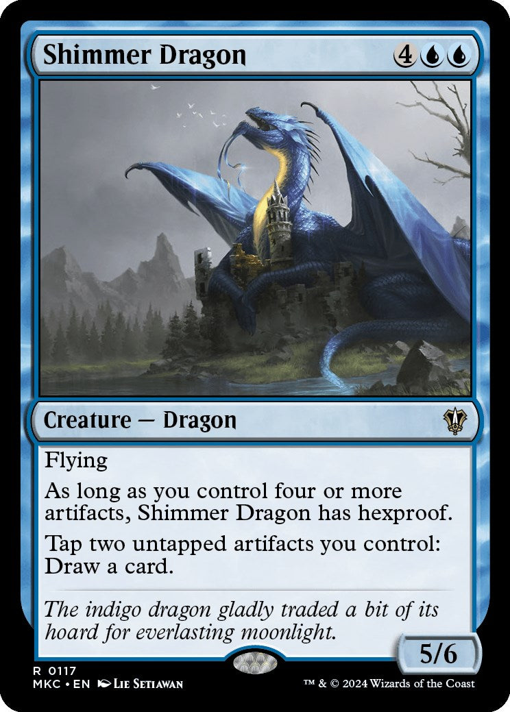Shimmer Dragon [Murders at Karlov Manor Commander] | Good Games Adelaide SA