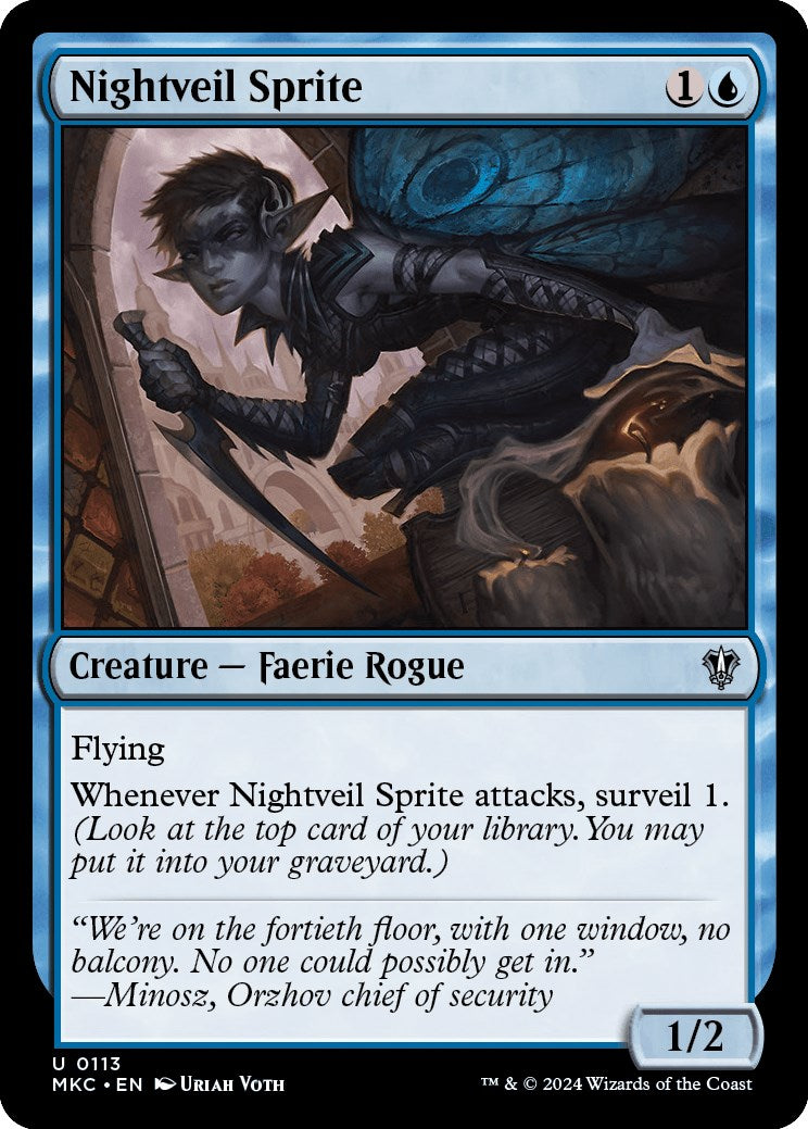 Nightveil Sprite [Murders at Karlov Manor Commander] | Good Games Adelaide SA