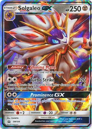 Solgaleo GX (SM104) (Jumbo Card) [Sun & Moon: Black Star Promos] | Good Games Adelaide SA