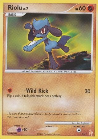 Riolu (6/61) [Diamond & Pearl: Trainer Kit - Lucario] | Good Games Adelaide SA