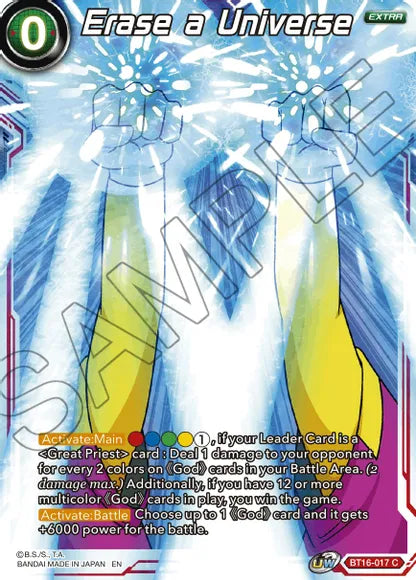 Erase a Universe [BT16-017] | Good Games Adelaide SA
