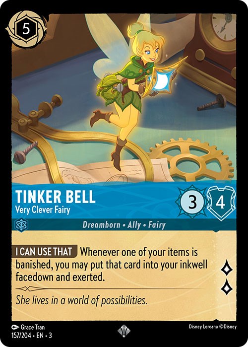 Tinker Bell - Very Clever Fairy (157/204) [Into the Inklands] | Good Games Adelaide SA