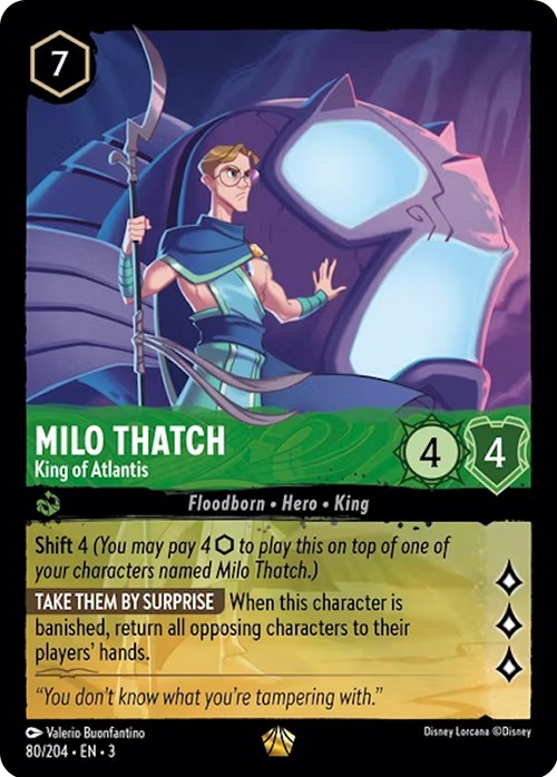 Milo Thatch - King of Atlantis (80/204) [Into the Inklands] | Good Games Adelaide SA