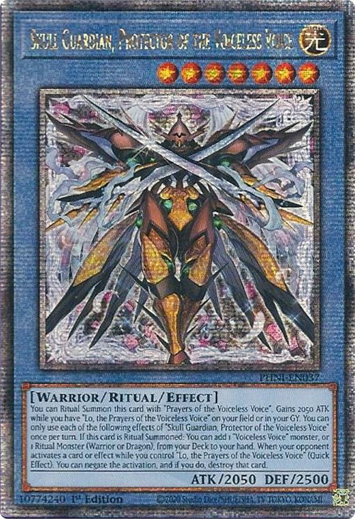 Skull Guardian, Protector of the Voiceless Voice [PHNI-EN037] Quarter Century Secret Rare | Good Games Adelaide SA