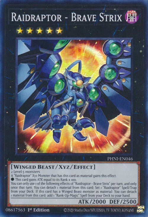 Raidraptor - Brave Strix [PHNI-EN046] Super Rare | Good Games Adelaide SA