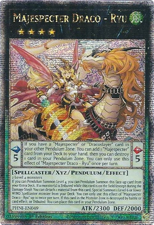 Majespecter Draco - Ryu [PHNI-EN049] Quarter Century Secret Rare | Good Games Adelaide SA