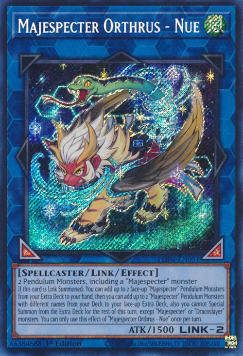 Majespecter Orthrus - Nue [PHNI-EN051] Secret Rare | Good Games Adelaide SA