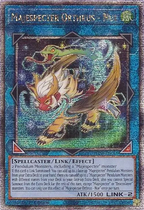 Majespecter Orthrus - Nue [PHNI-EN051] Quarter Century Secret Rare | Good Games Adelaide SA