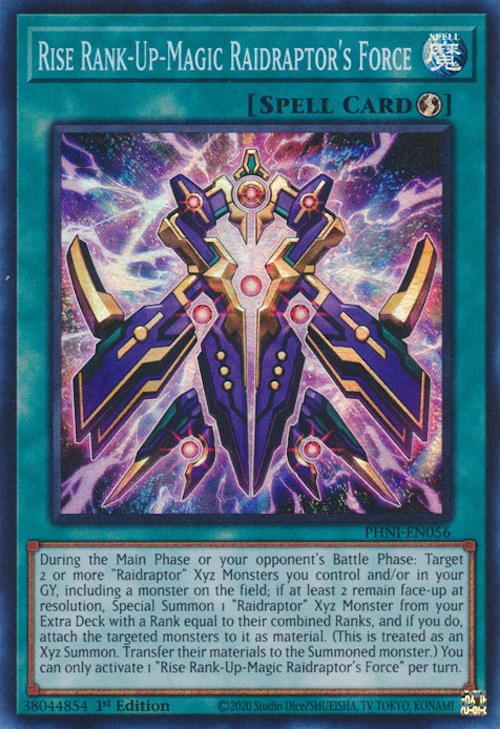 Rise Rank-Up-Magic Raidraptor's Force [PHNI-EN056] Super Rare | Good Games Adelaide SA