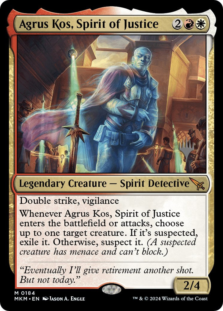 Agrus Kos, Spirit of Justice (Promo Pack) [Murders at Karlov Manor Promos] | Good Games Adelaide SA