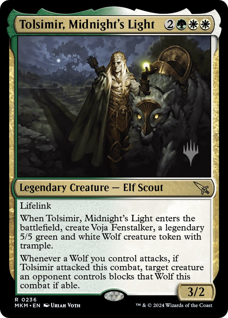 Tolsimir, Midnight's Light (Promo Pack) [Murders at Karlov Manor Promos] | Good Games Adelaide SA