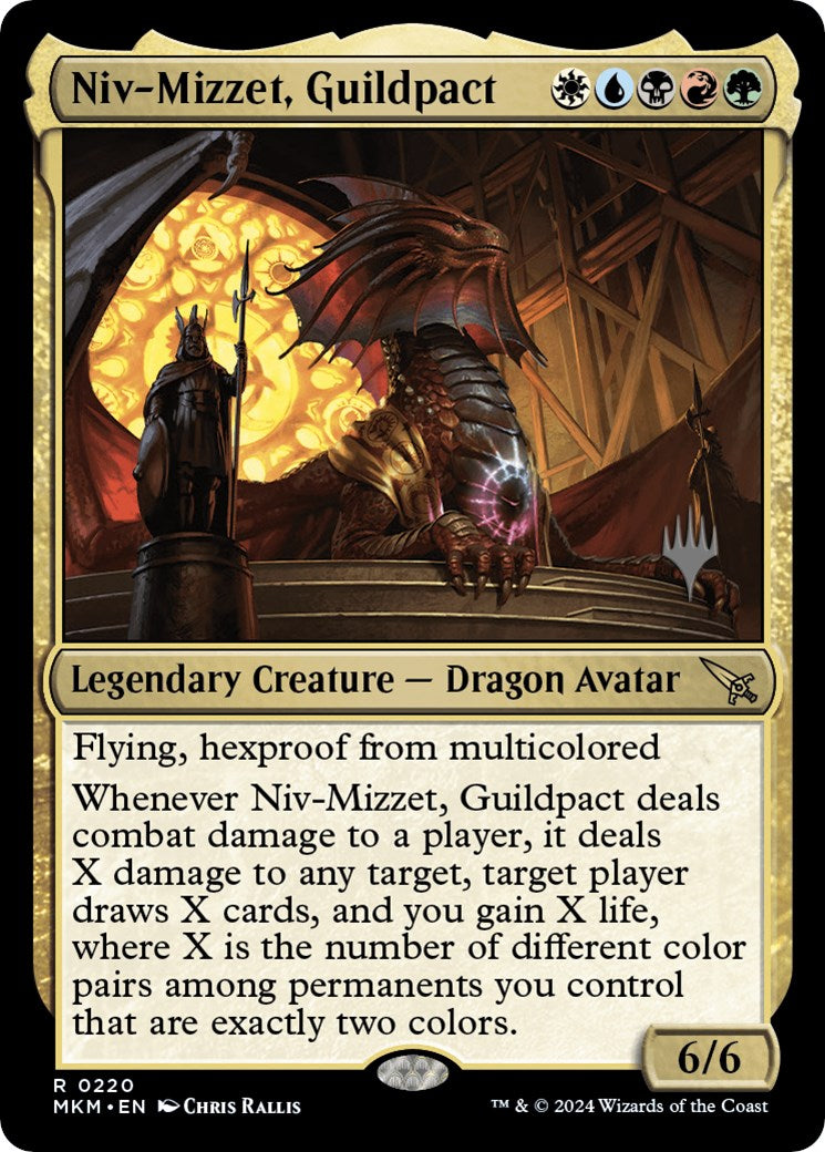 Niv-Mizzet, Guildpact (Promo Pack) [Murders at Karlov Manor Promos] | Good Games Adelaide SA