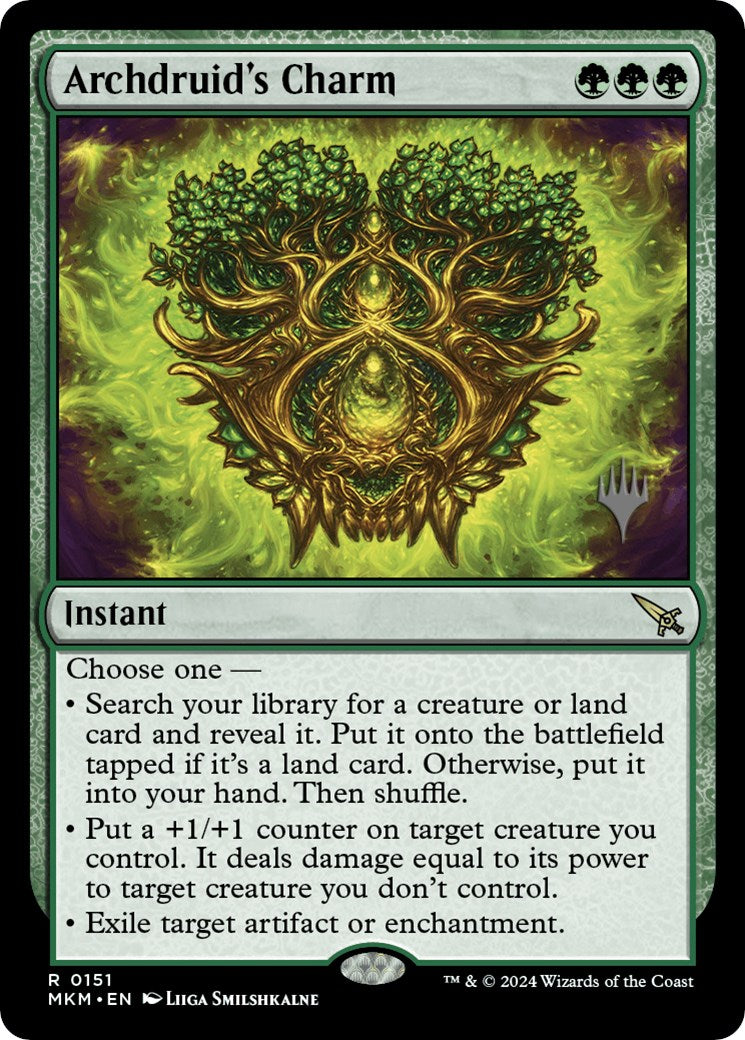 Archdruid's Charm (Promo Pack) [Murders at Karlov Manor Promos] | Good Games Adelaide SA
