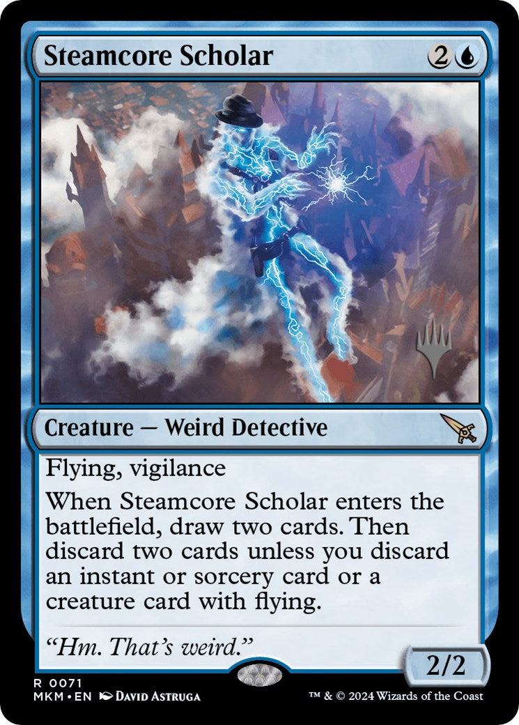 Steamcore Scholar (Promo Pack) [Murders at Karlov Manor Promos] | Good Games Adelaide SA