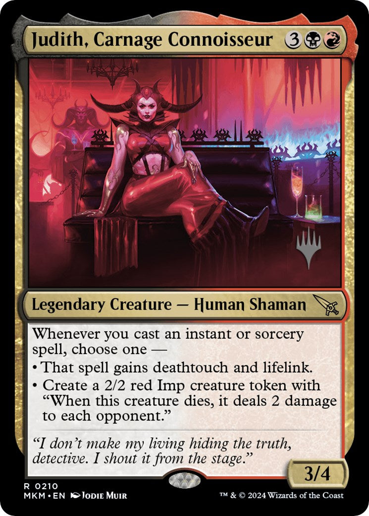 Judith, Carnage Connoisseur (Promo Pack) [Murders at Karlov Manor Promos] | Good Games Adelaide SA