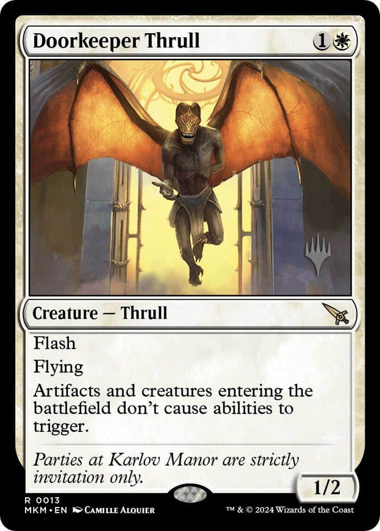 Doorkeeper Thrull (Promo Pack) [Murders at Karlov Manor Promos] | Good Games Adelaide SA