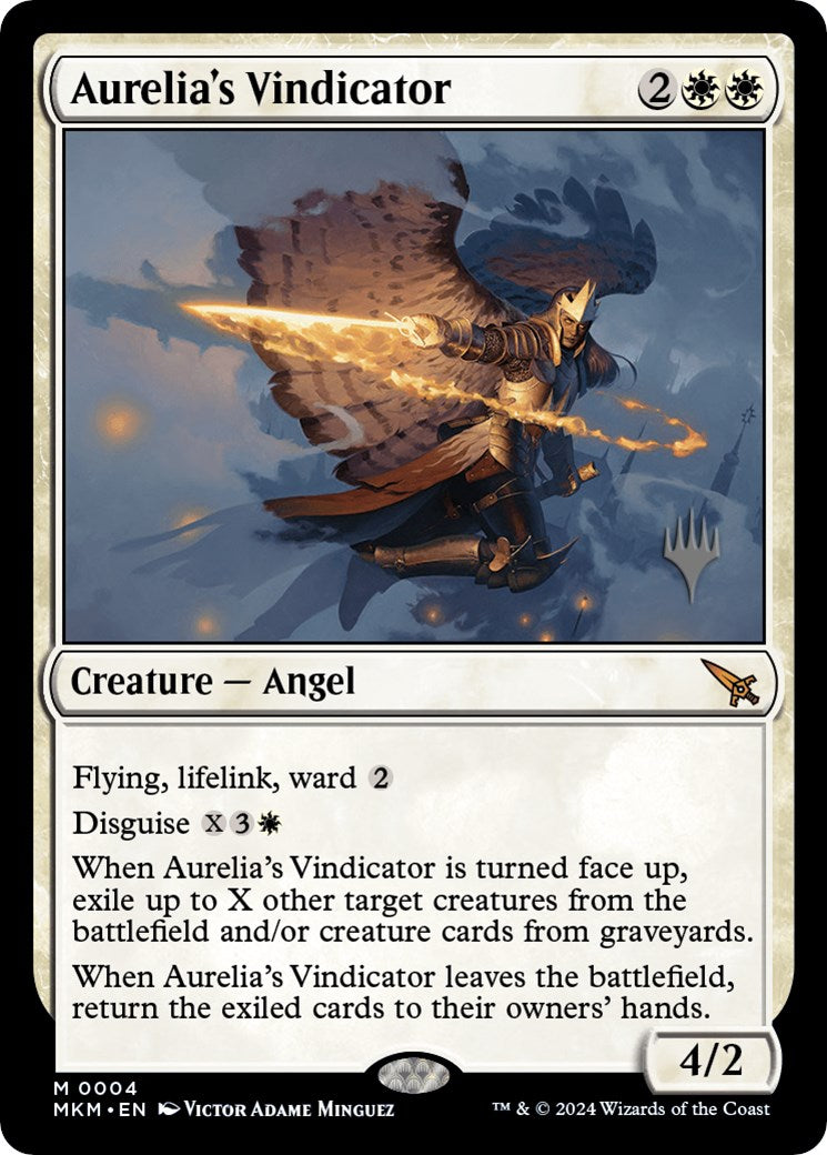 Aurelia's Vindicator (Promo Pack) [Murders at Karlov Manor Promos] | Good Games Adelaide SA
