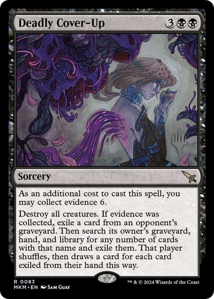Deadly Cover-Up (Promo Pack) [Murders at Karlov Manor Promos] | Good Games Adelaide SA