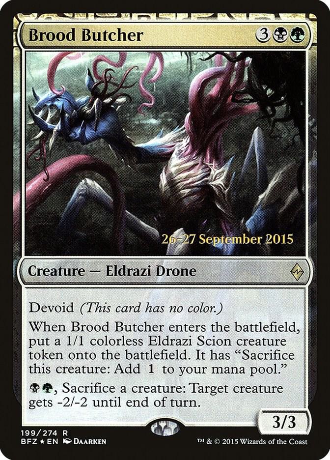 Brood Butcher 199 (Prerelease Cards)  - Foil | Good Games Adelaide SA