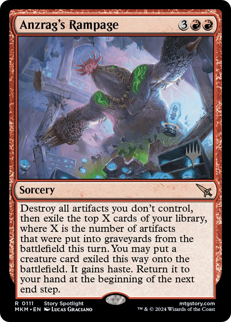 Anzrag's Rampage (Promo Pack) [Murders at Karlov Manor Promos] | Good Games Adelaide SA