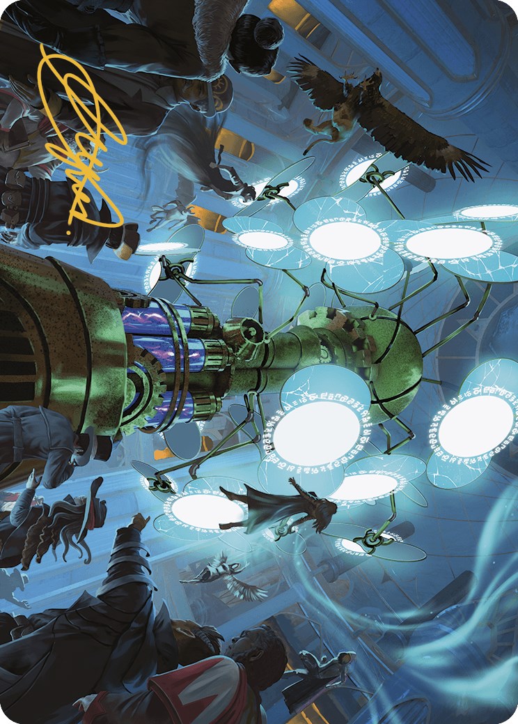 Panoptic Projektor Art Card (Gold-Stamped Signature) [Murders at Karlov Manor Art Series] | Good Games Adelaide SA