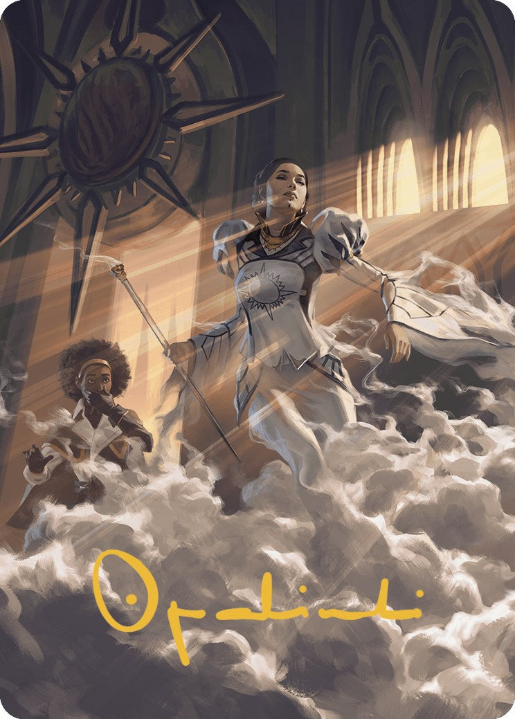 Call a Surprise Witness Art Card (Gold-Stamped Signature) [Murders at Karlov Manor Art Series] | Good Games Adelaide SA