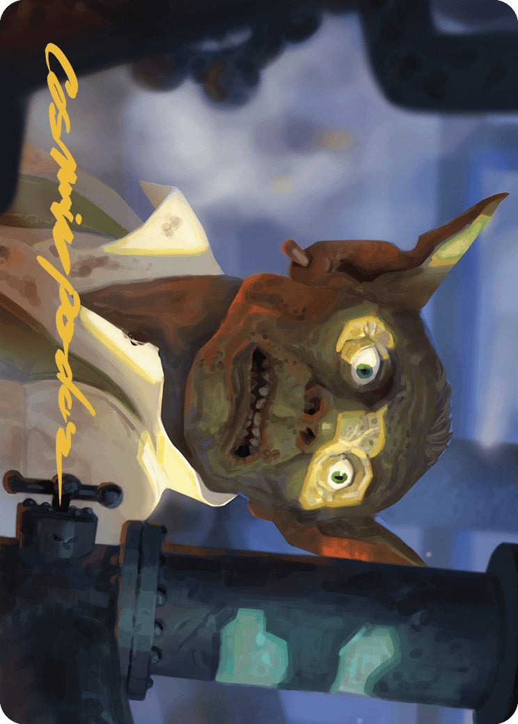 Fugitive Codebreaker Art Card (Gold-Stamped Signature) [Murders at Karlov Manor Art Series] | Good Games Adelaide SA