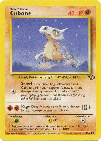 Cubone (50/64) [Jungle Unlimited] | Good Games Adelaide SA