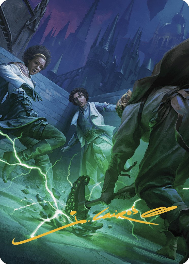 Fanatical Strength Art Card (Gold-Stamped Signature) [Murders at Karlov Manor Art Series] | Good Games Adelaide SA