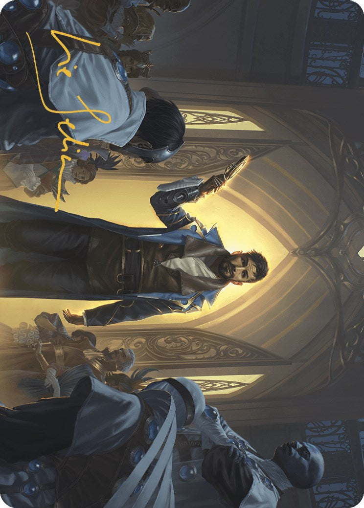 Auspicious Arrival Art Card (Gold-Stamped Signature) [Murders at Karlov Manor Art Series] | Good Games Adelaide SA